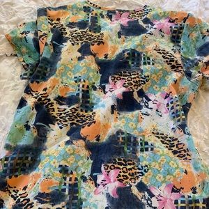 Printed Scrub Top